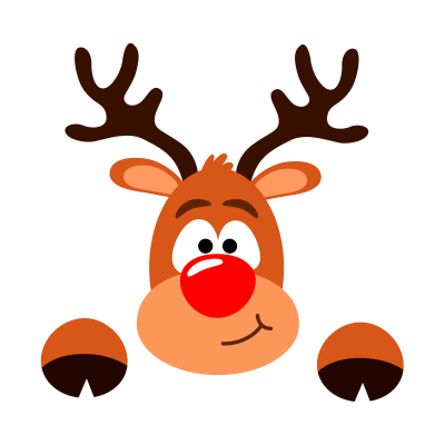 —Pngtree—christmas reindeer face cartoon_5683983
